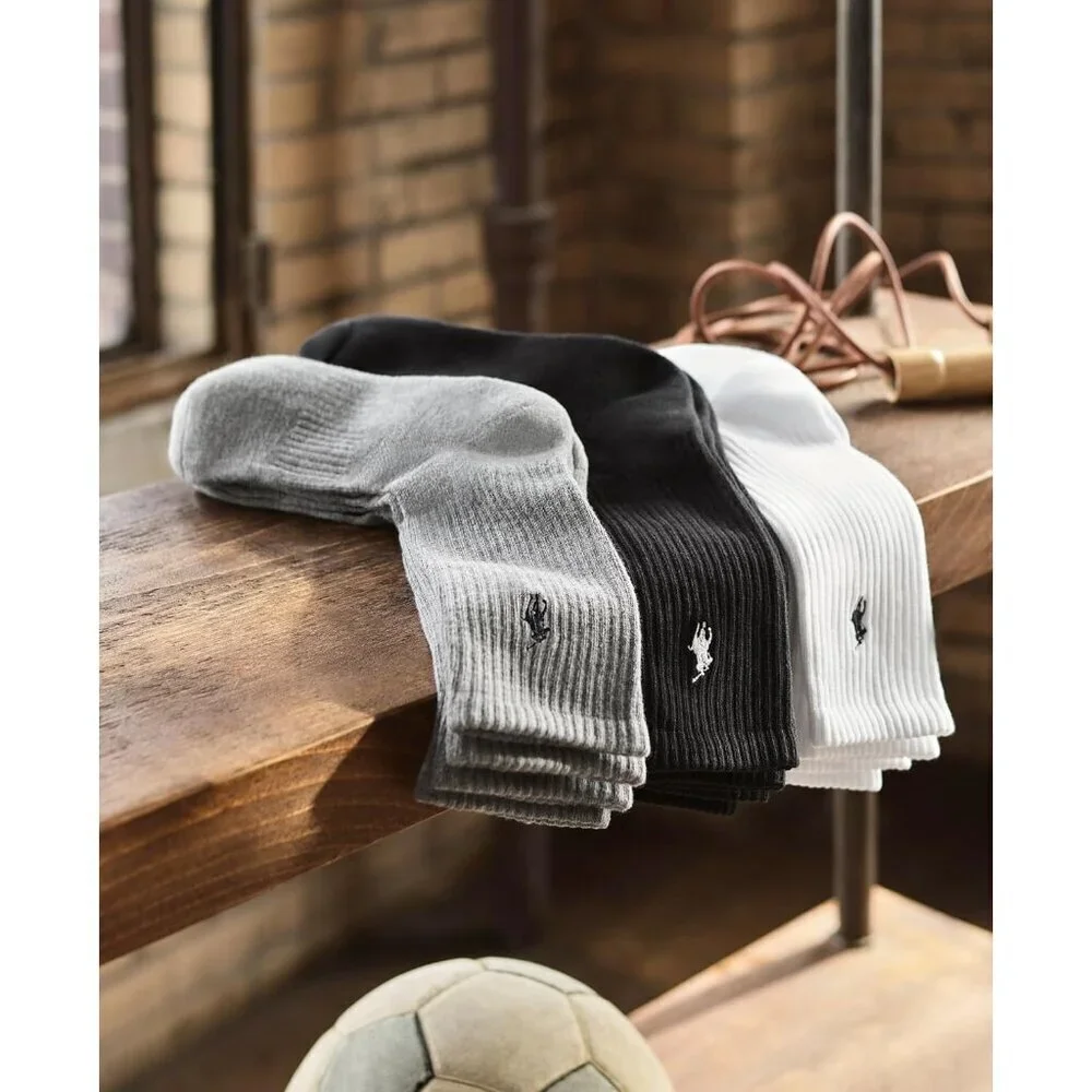 Men's Performance Crew Socks 6 Pack